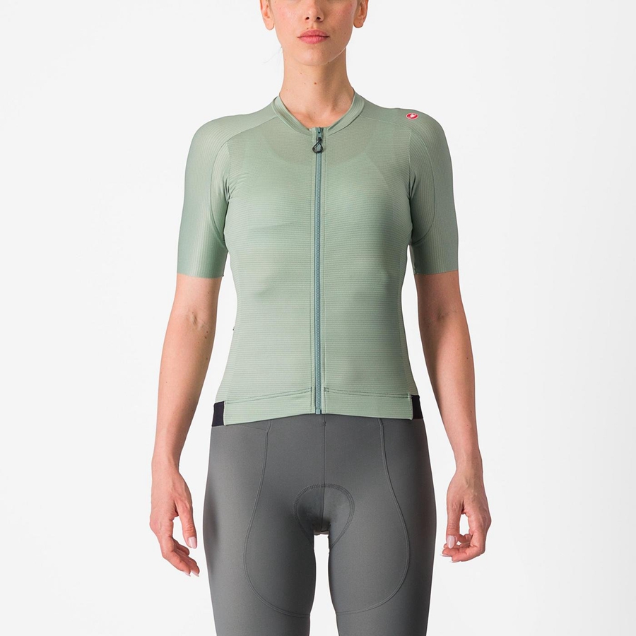 Castelli ESPRESSO W Jersey Dames Groen Diepgroen | JXO452718