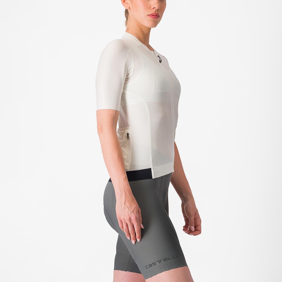 Castelli ESPRESSO W Jersey Dames Wit Donkergrijs | UFV539128