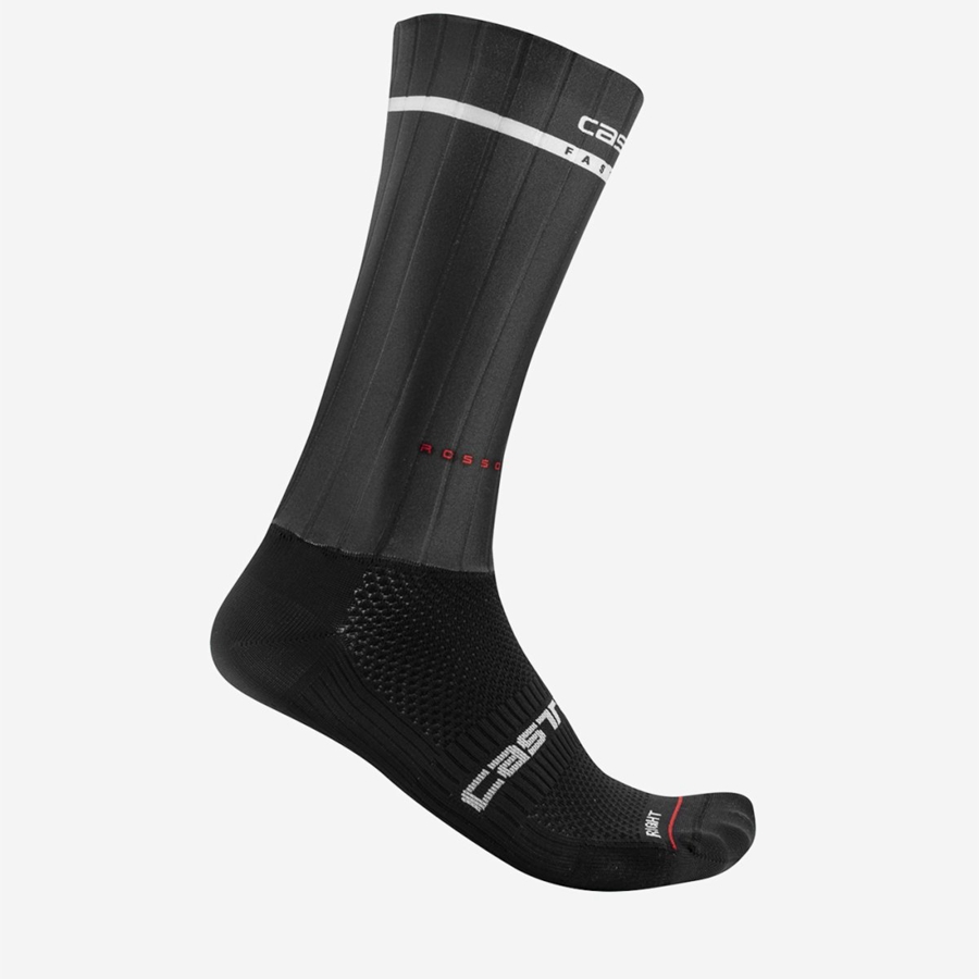 Castelli FAST FEET 2 Sokken Heren Zwart | SIB647235