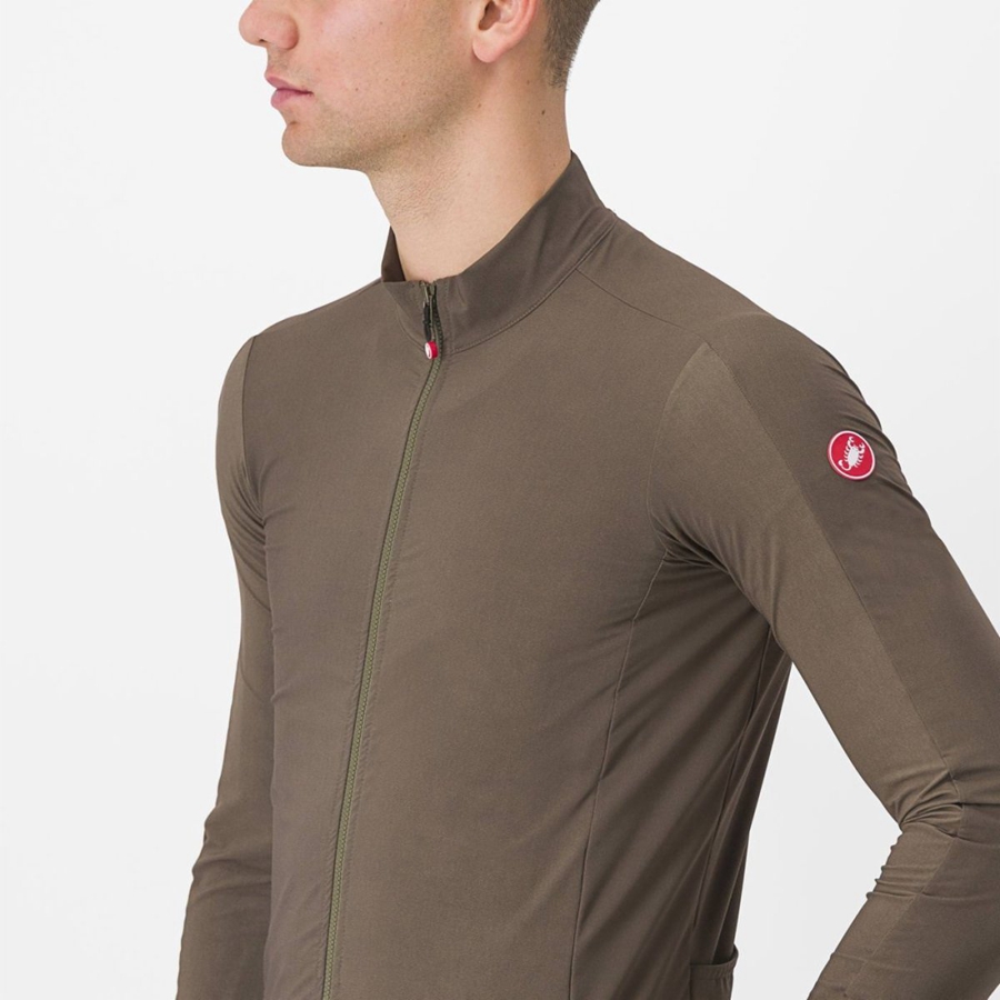 Castelli FLIGHT AIR Jersey Heren Bruin | LMZ392817