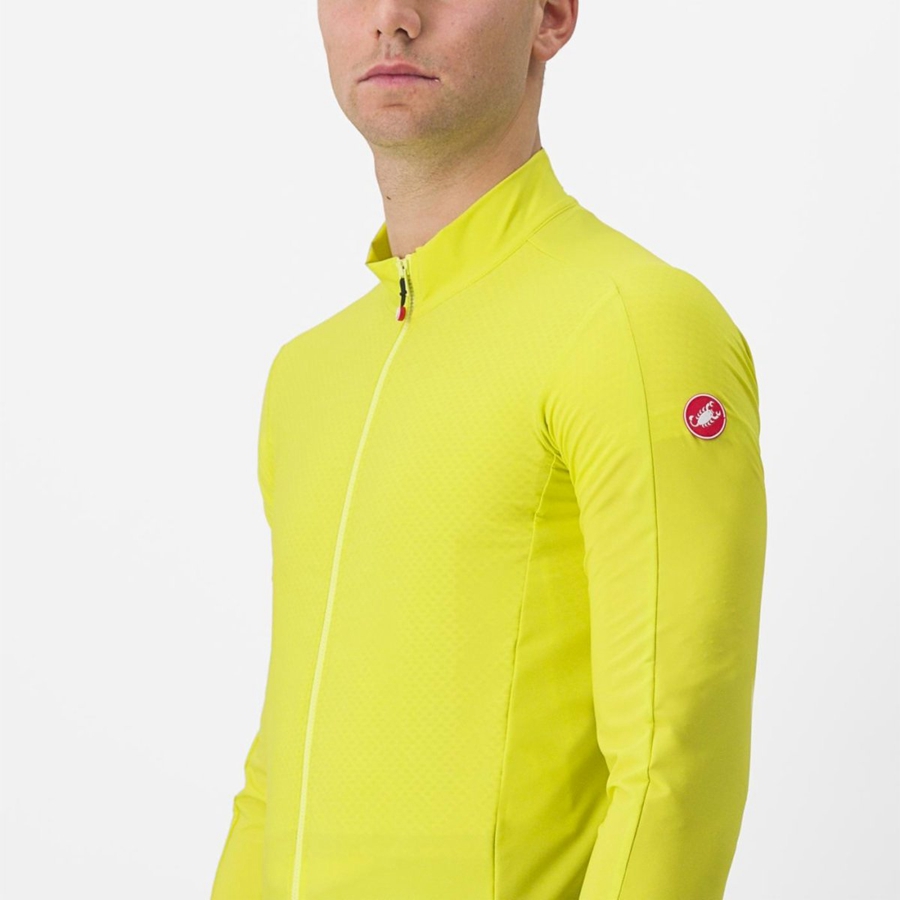 Castelli FLIGHT AIR Jersey Heren Geel | TCV309586