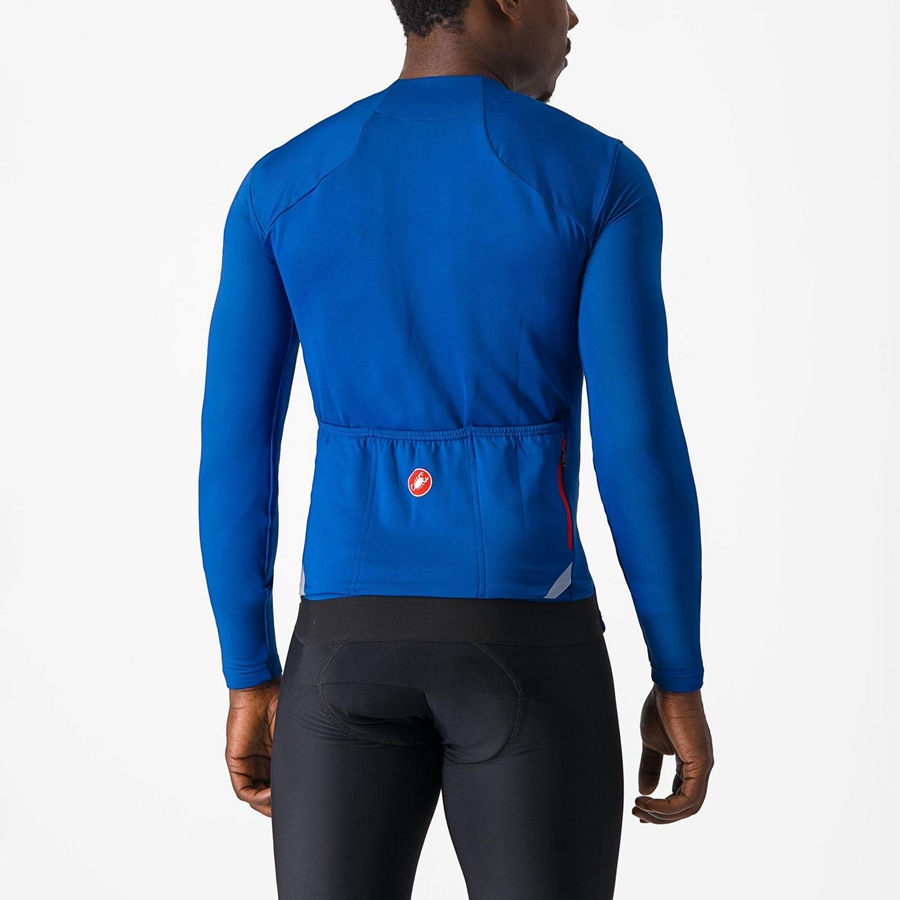 Castelli FLY LS Jersey Heren Blauw | SPO093624