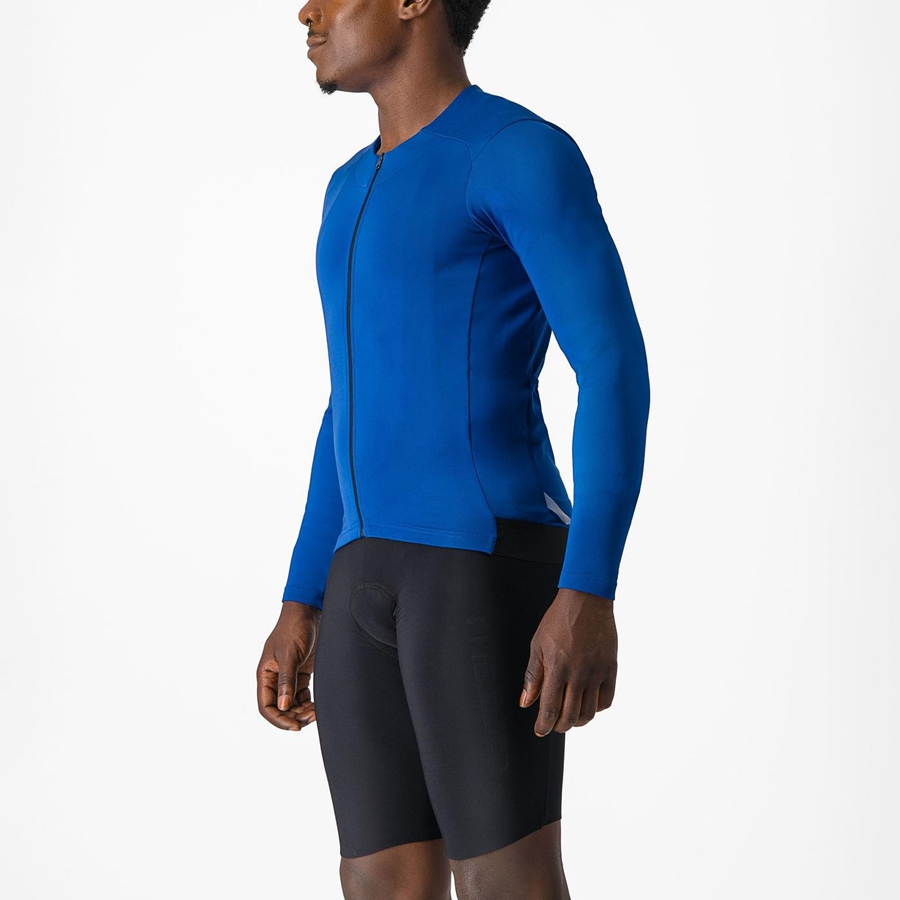 Castelli FLY LS Jersey Heren Blauw | SPO093624