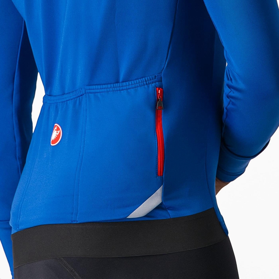 Castelli FLY LS Jersey Heren Blauw | SPO093624