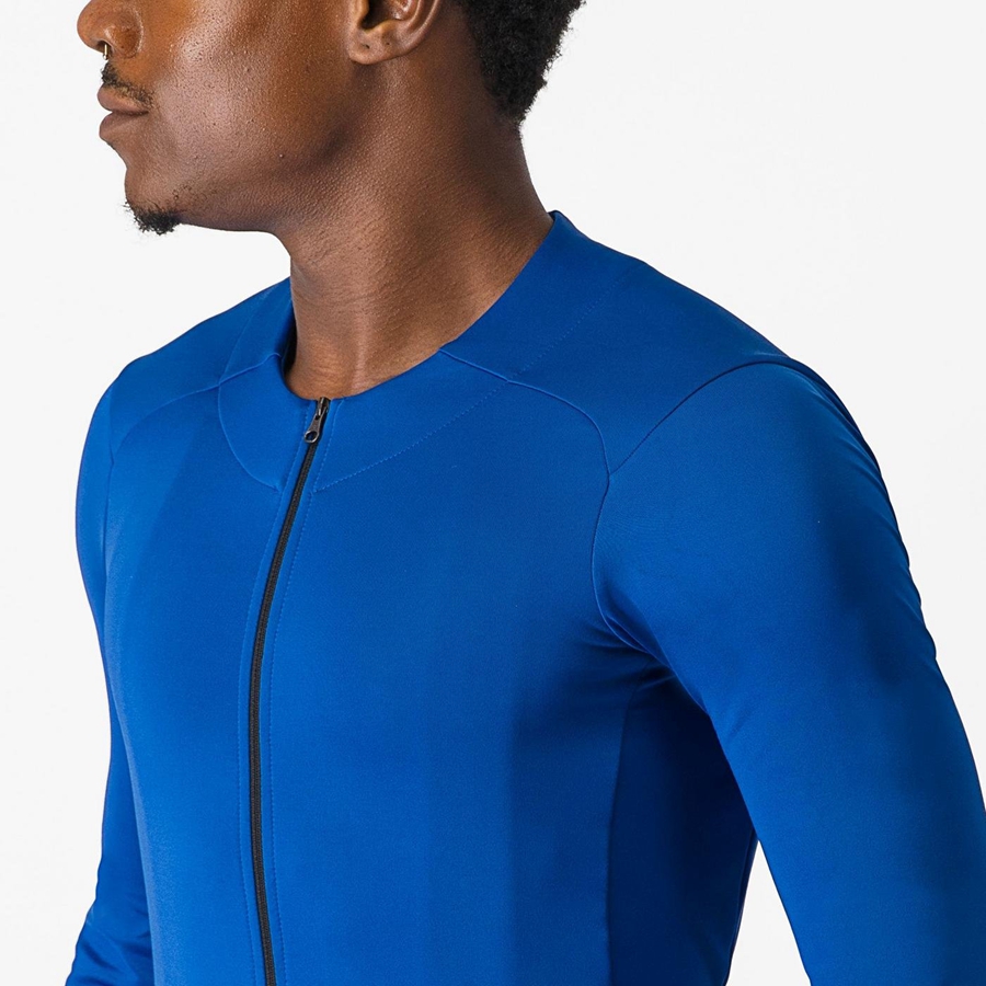 Castelli FLY LS Jersey Heren Blauw | SPO093624