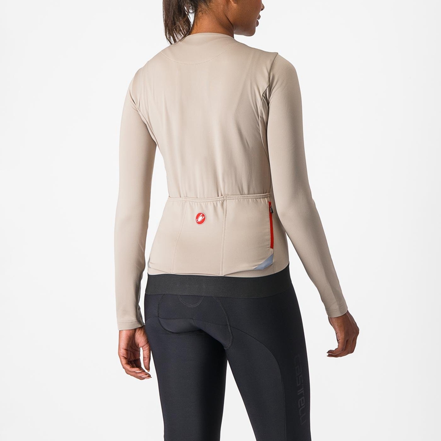 Castelli FLY LS W Jersey Dames Grijs | NDC468703