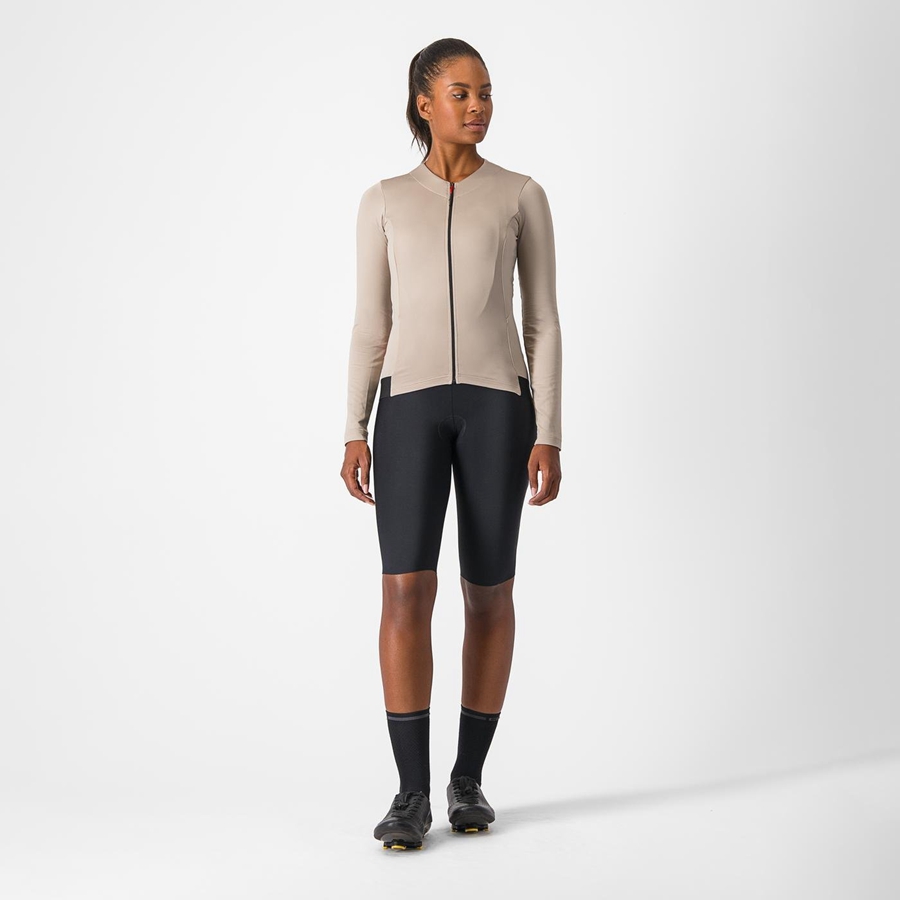 Castelli FLY LS W Jersey Dames Grijs | NDC468703