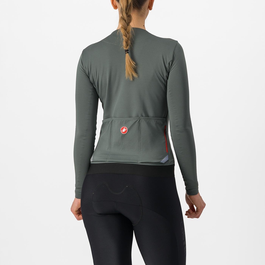 Castelli FLY LS W Jersey Dames Grijs | RIA240196