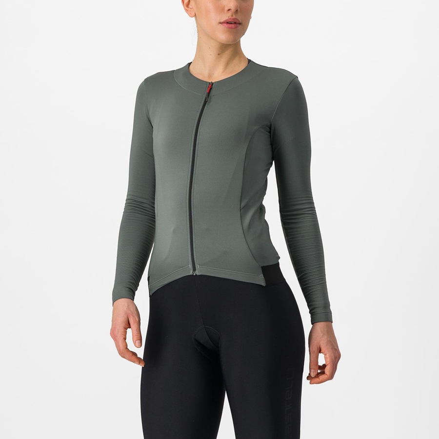 Castelli FLY LS W Jersey Dames Grijs | RIA240196