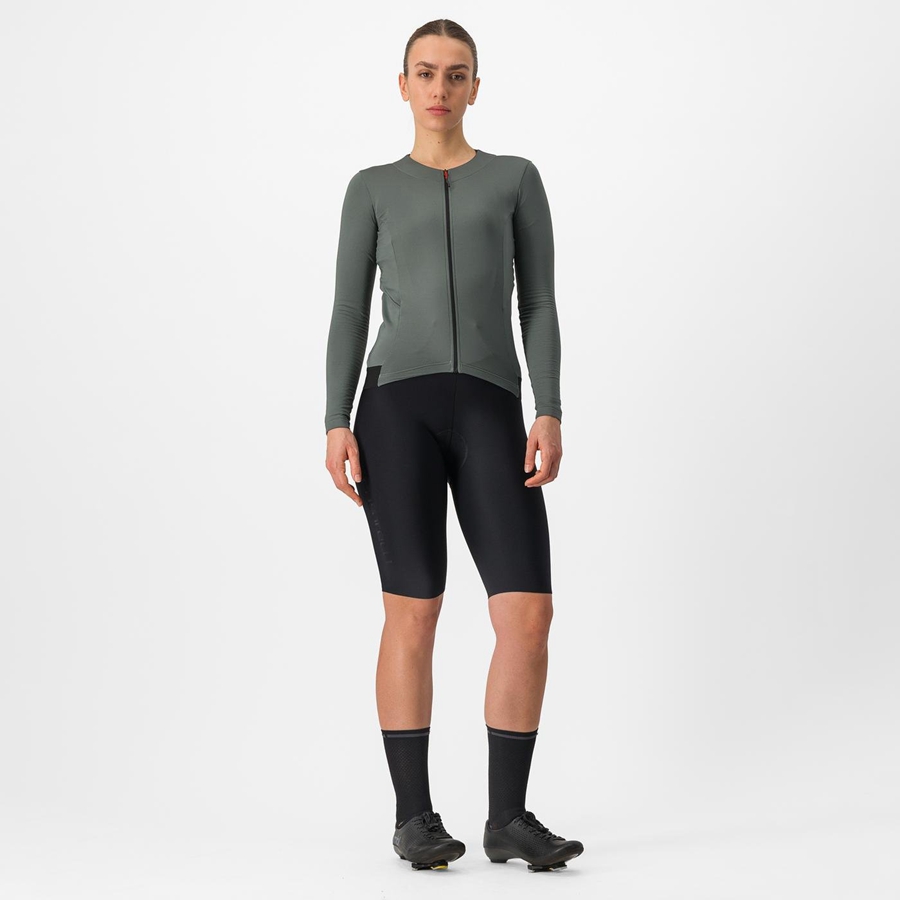 Castelli FLY LS W Jersey Dames Grijs | RIA240196