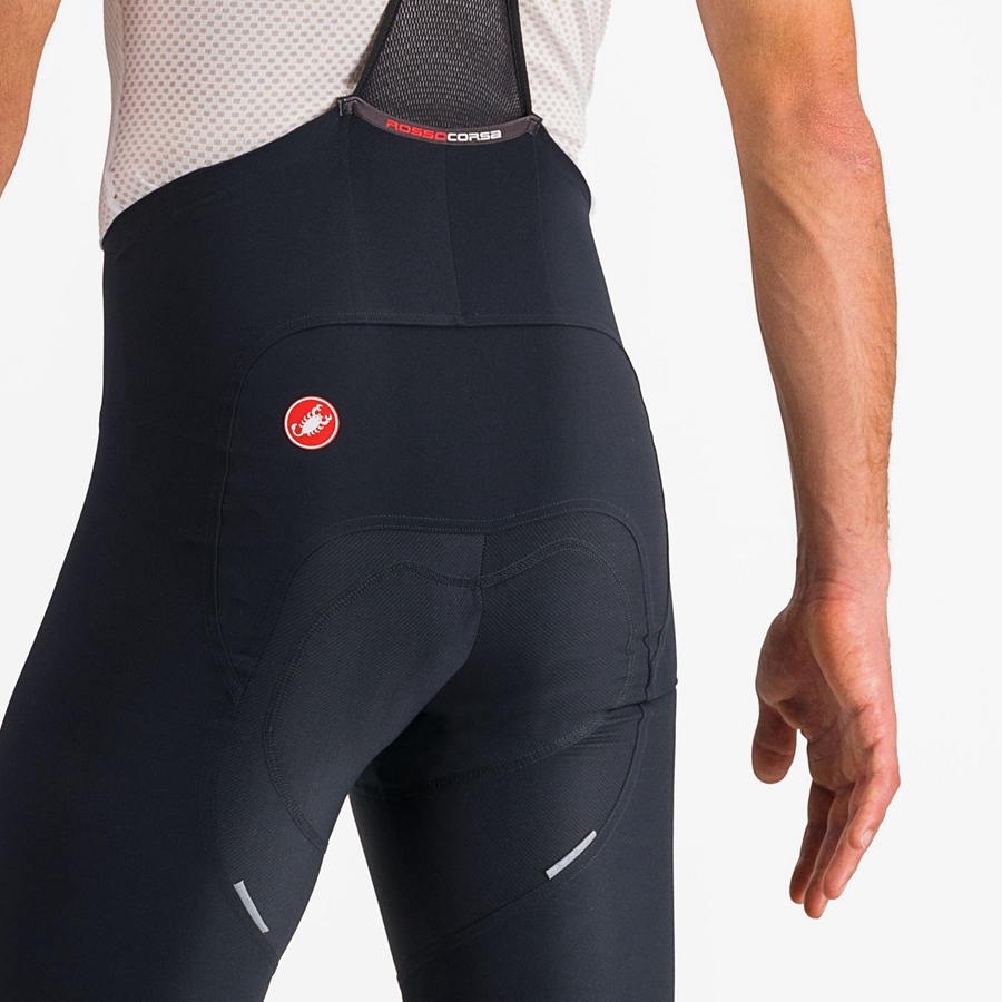 Castelli FREE AERO RC CLASSIC Korte Broek Met Slabbetje Heren Zwart Wit | OYW415609