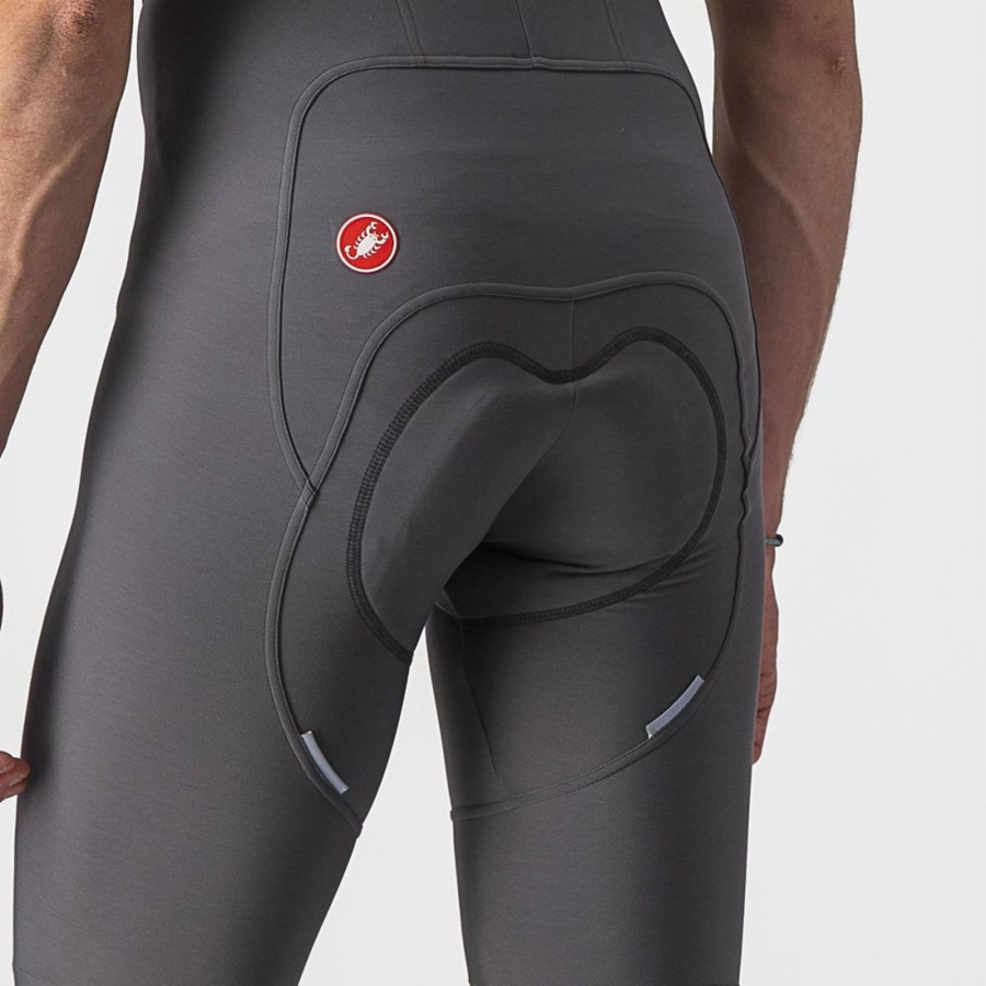 Castelli FREE AERO RC Panty Met Slabbetje Heren Donkergrijs | XSU152736