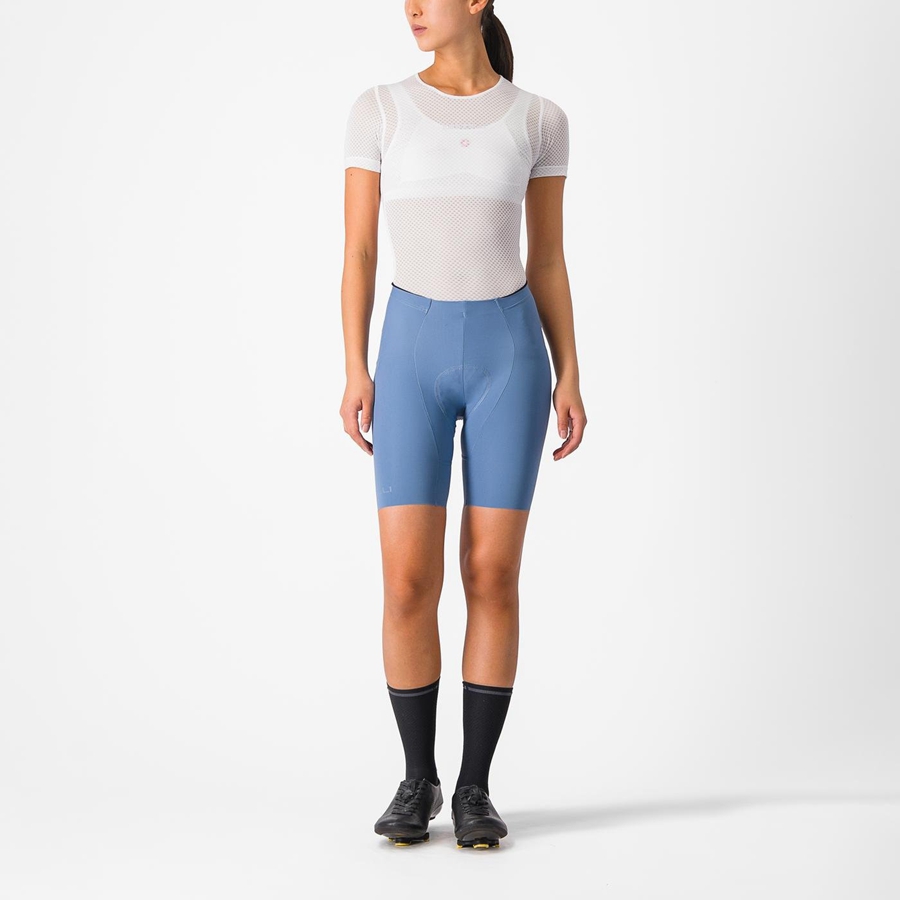 Castelli FREE AERO RC W Korte Broek Dames Grijs Blauw | RMX031754