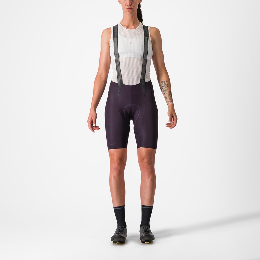 Castelli FREE AERO RC W Korte Broek Met Slabbetje Dames Zwart | RXZ389712