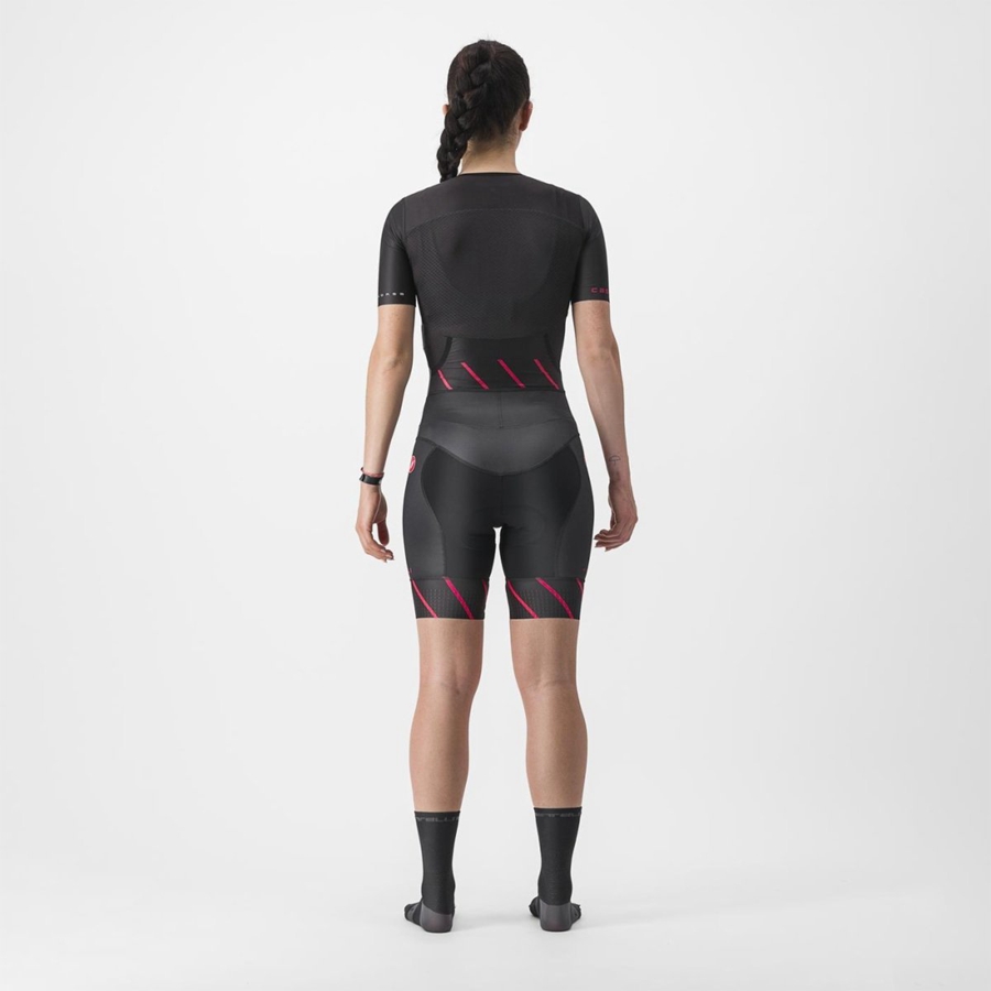 Castelli FREE SANREMO 2 W SHORT SLEEVE Pakken Dames Zwart | YEG683940