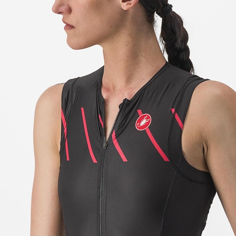 Castelli FREE SANREMO W SLEEVELESS Pakken Dames Zwart | ZTA164782