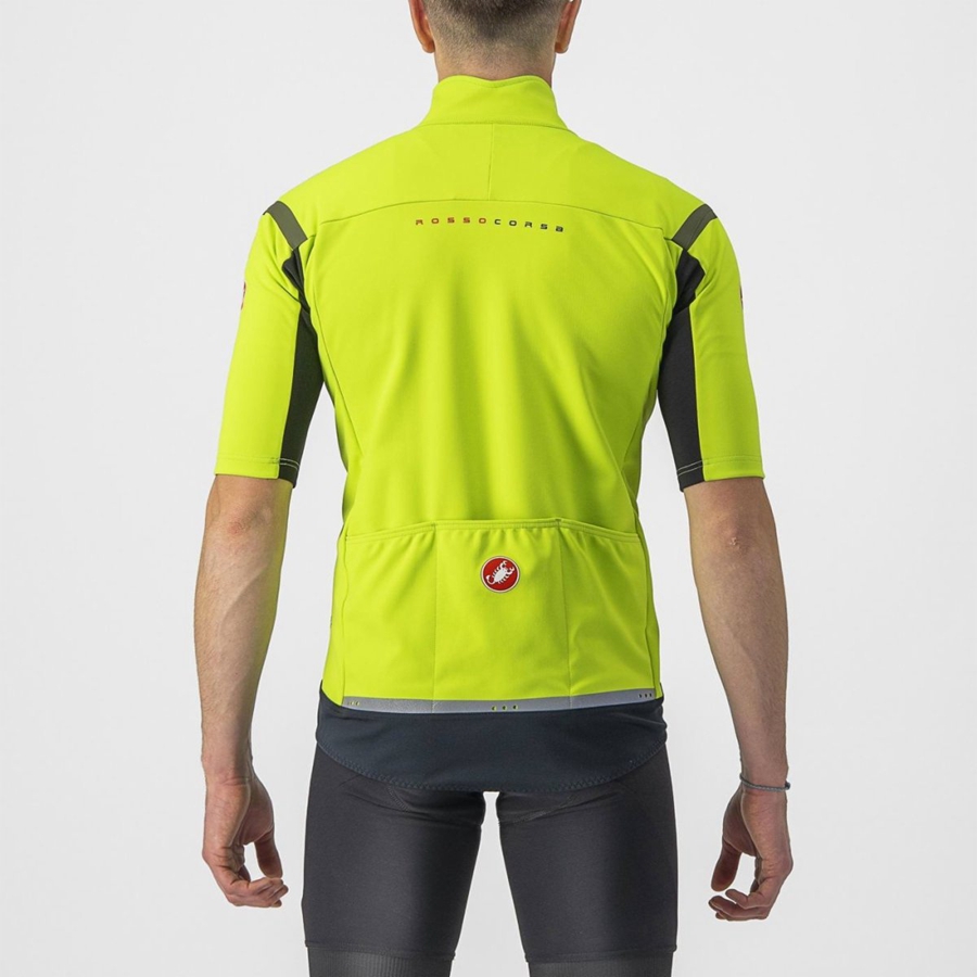 Castelli GABBA RoS 2 Jassen Heren Lichtgroen Donkergrijs | ZRO863907