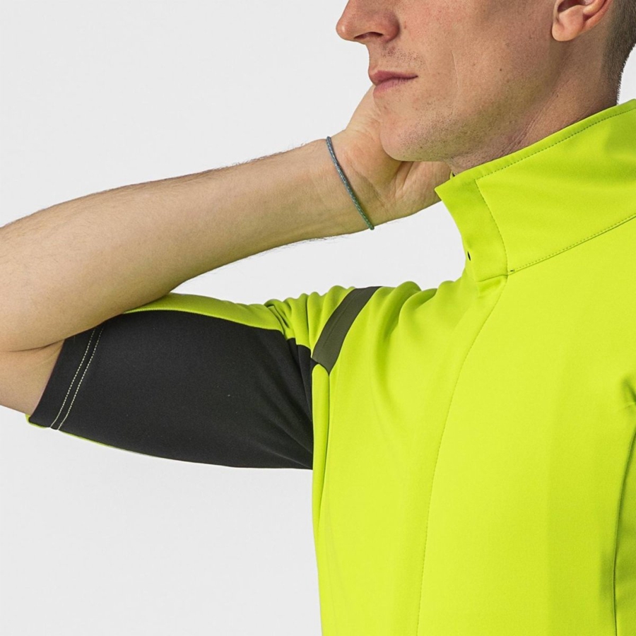 Castelli GABBA RoS 2 Jassen Heren Lichtgroen Donkergrijs | ZRO863907