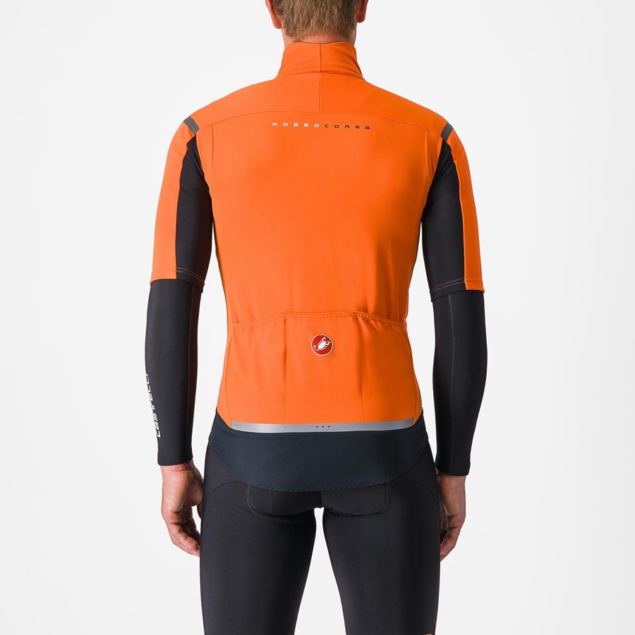 Castelli GABBA RoS 2 Jassen Heren Rood Oranje Donkergrijs | TSO148653