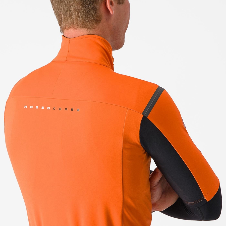 Castelli GABBA RoS 2 Jassen Heren Rood Oranje Donkergrijs | TSO148653