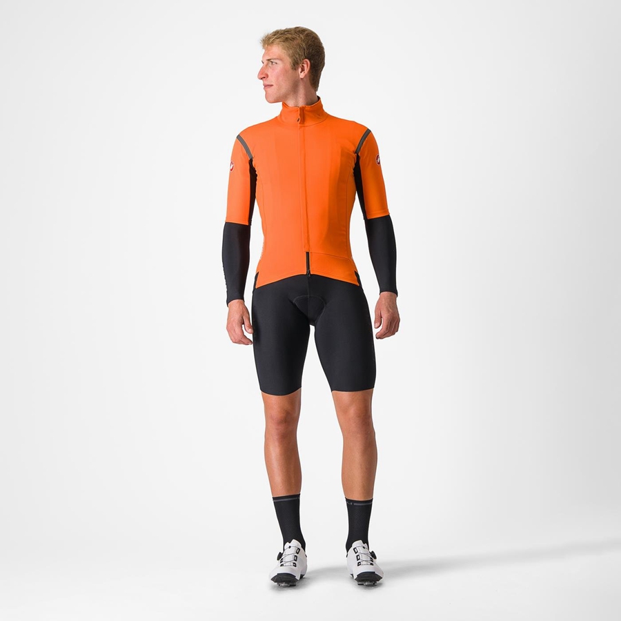 Castelli GABBA RoS 2 Jassen Heren Rood Oranje Donkergrijs | TSO148653