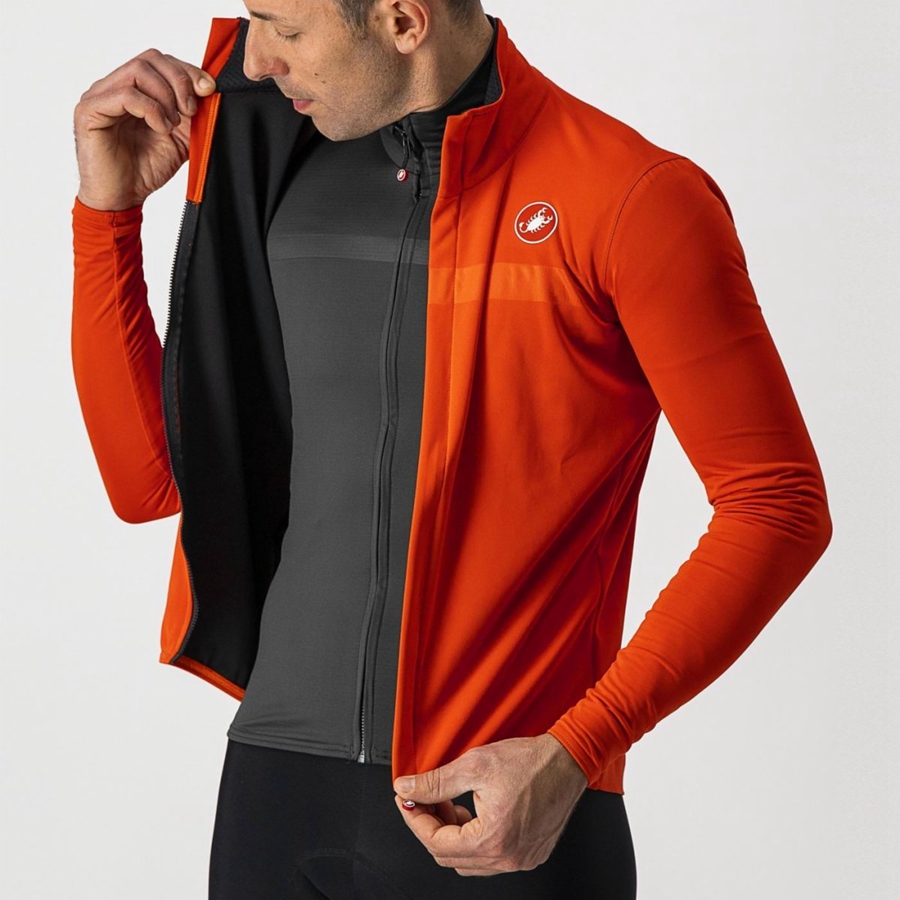 Castelli GOCCIA Bescherming Heren Rood | FBN947350