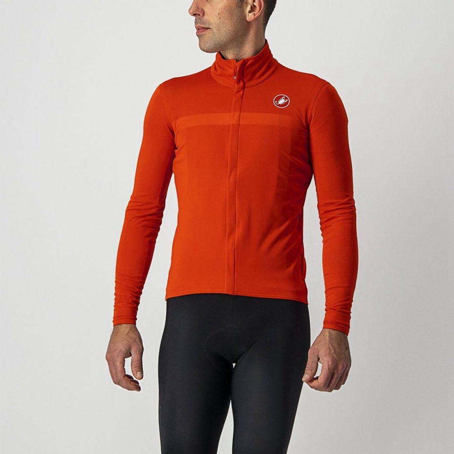 Castelli GOCCIA Bescherming Heren Rood | FBN947350