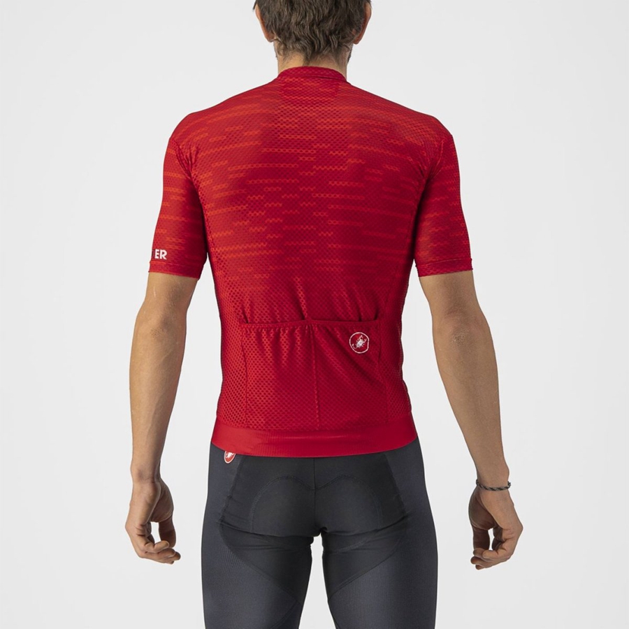 Castelli INSIDER Jersey Heren Donkerrood | XQI172648