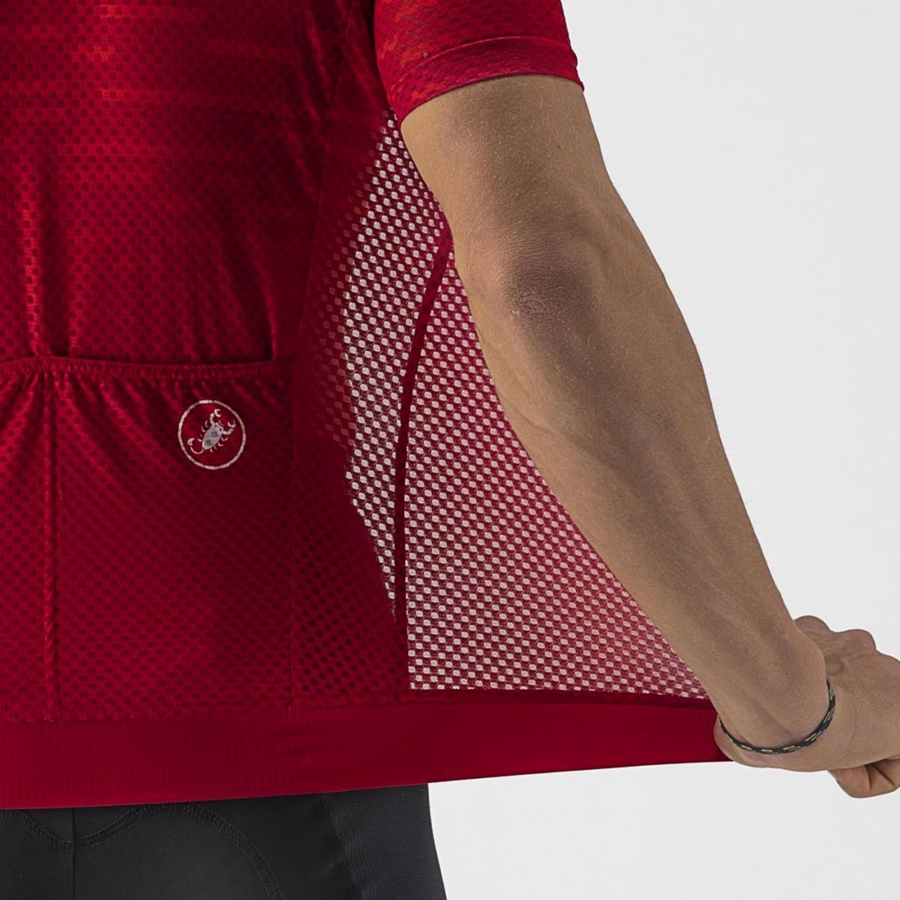 Castelli INSIDER Jersey Heren Donkerrood | XQI172648