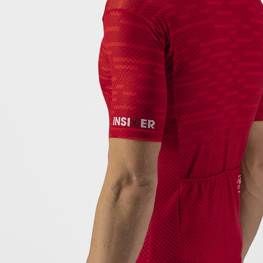 Castelli INSIDER Jersey Heren Donkerrood | XQI172648