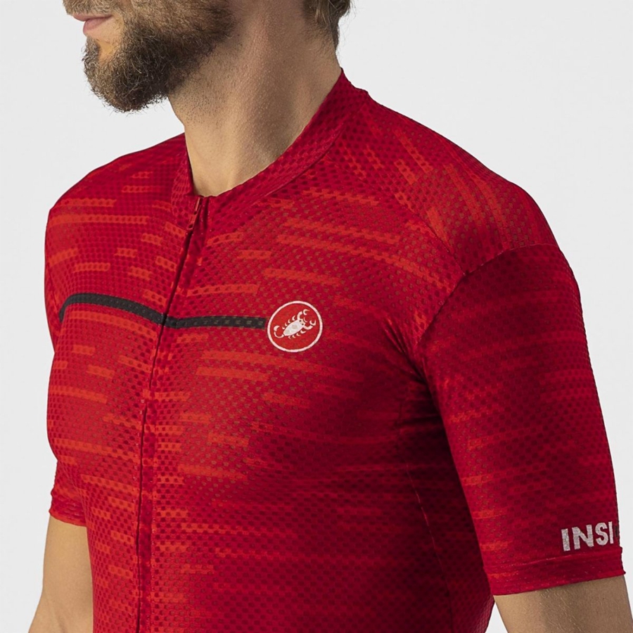 Castelli INSIDER Jersey Heren Donkerrood | XQI172648