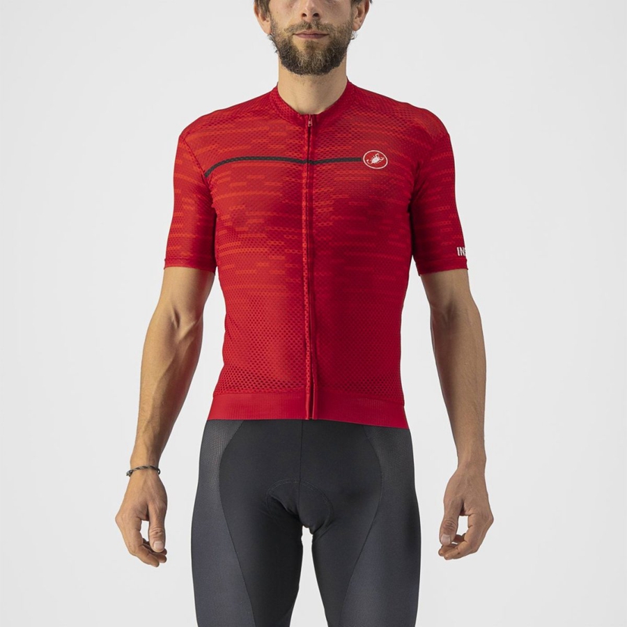 Castelli INSIDER Jersey Heren Donkerrood | XQI172648