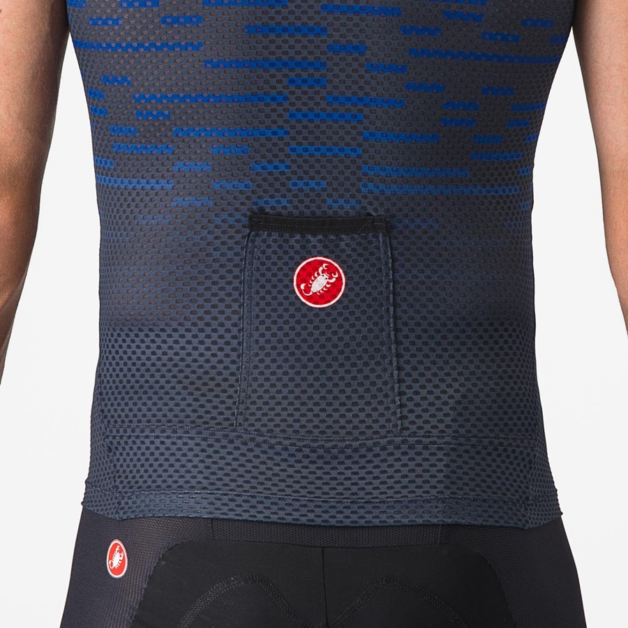 Castelli INSIDER SLEEVELESS Jersey Heren Blauw | UBV491023