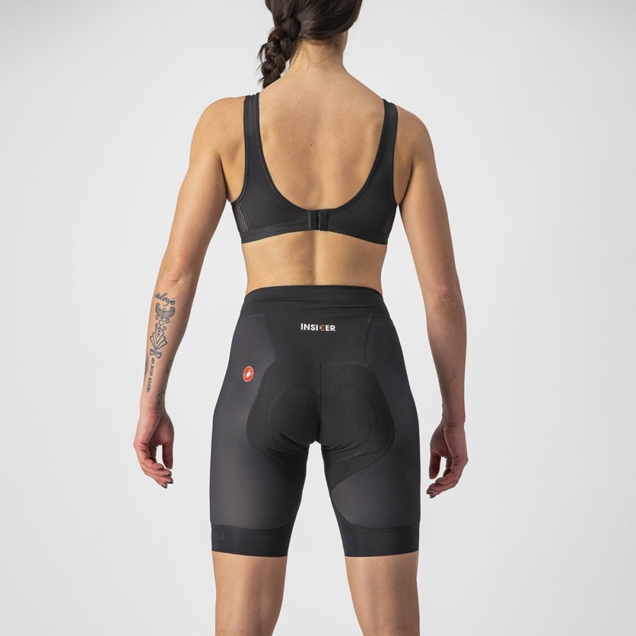 Castelli INSIDER W Korte Broek Dames Zwart | DGT082173