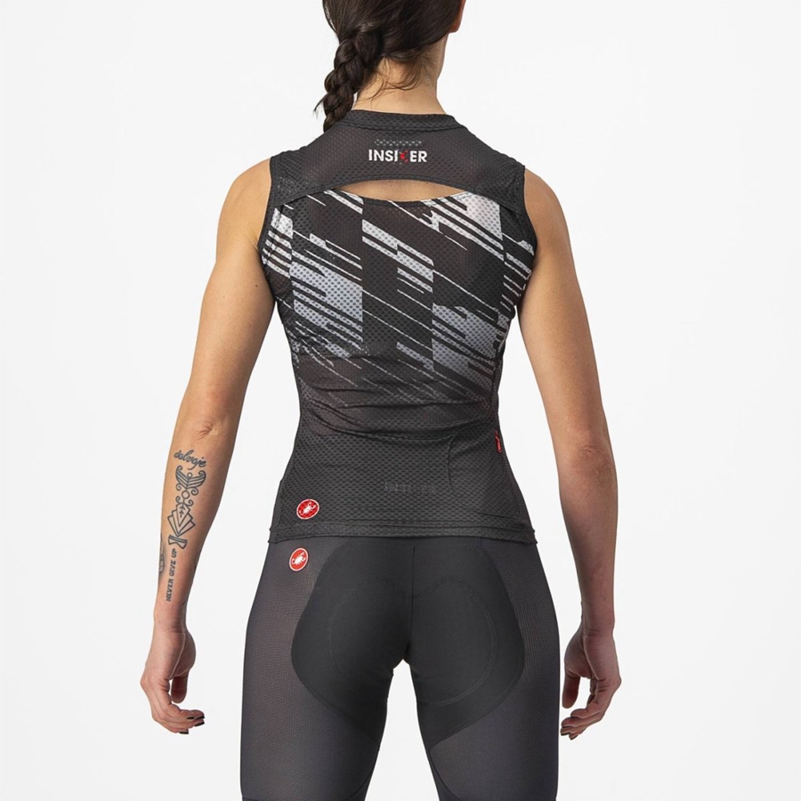 Castelli INSIDER W SLEEVELESS Jersey Dames Zwart | KNS687154