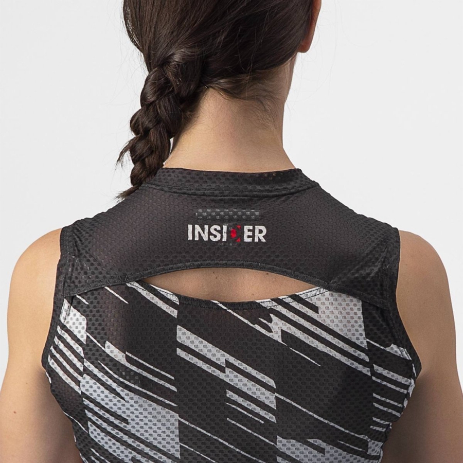 Castelli INSIDER W SLEEVELESS Jersey Dames Zwart | KNS687154