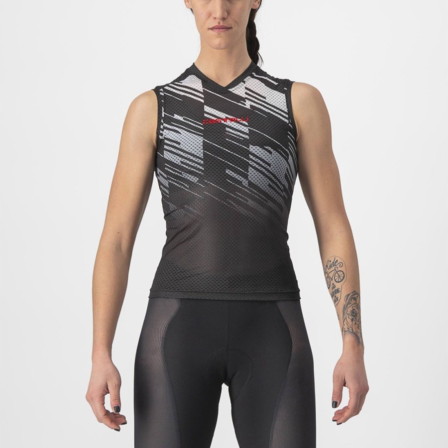 Castelli INSIDER W SLEEVELESS Jersey Dames Zwart | KNS687154