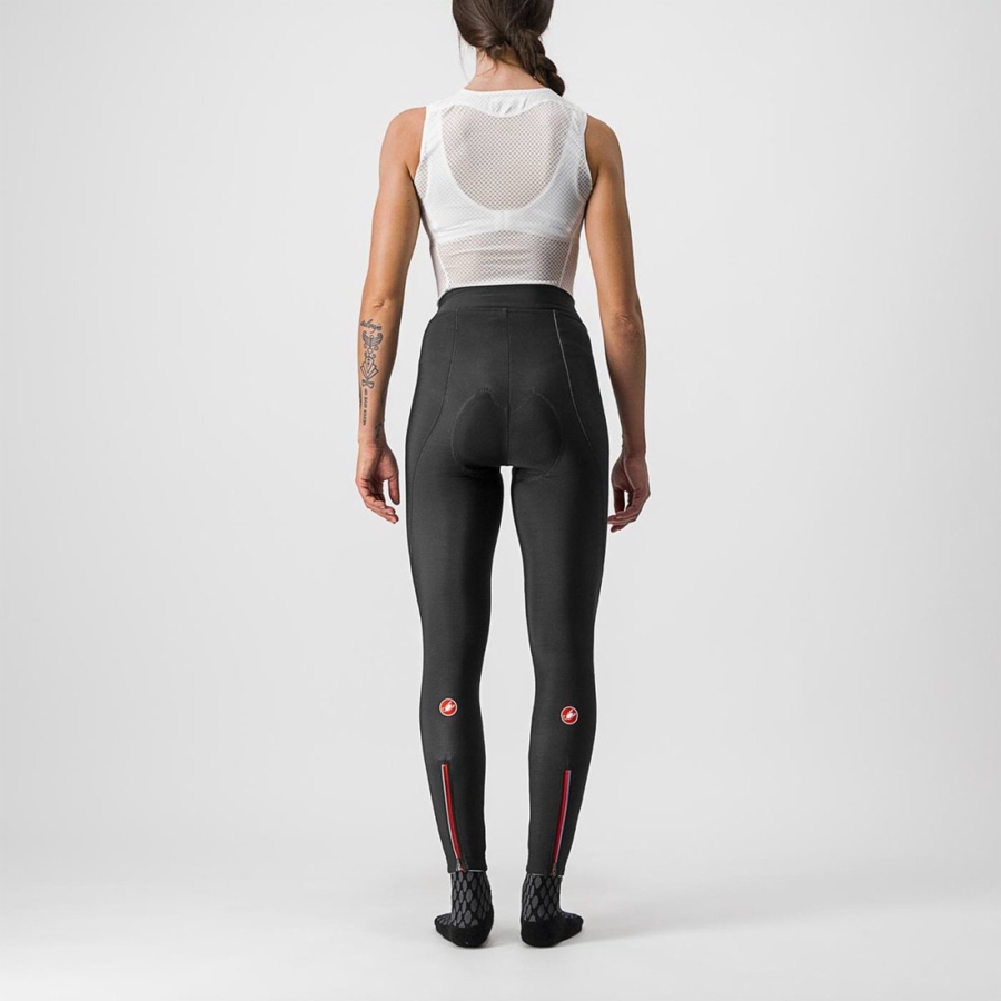 Castelli MENO WIND W Leggings Dames Zwart | BDT278046