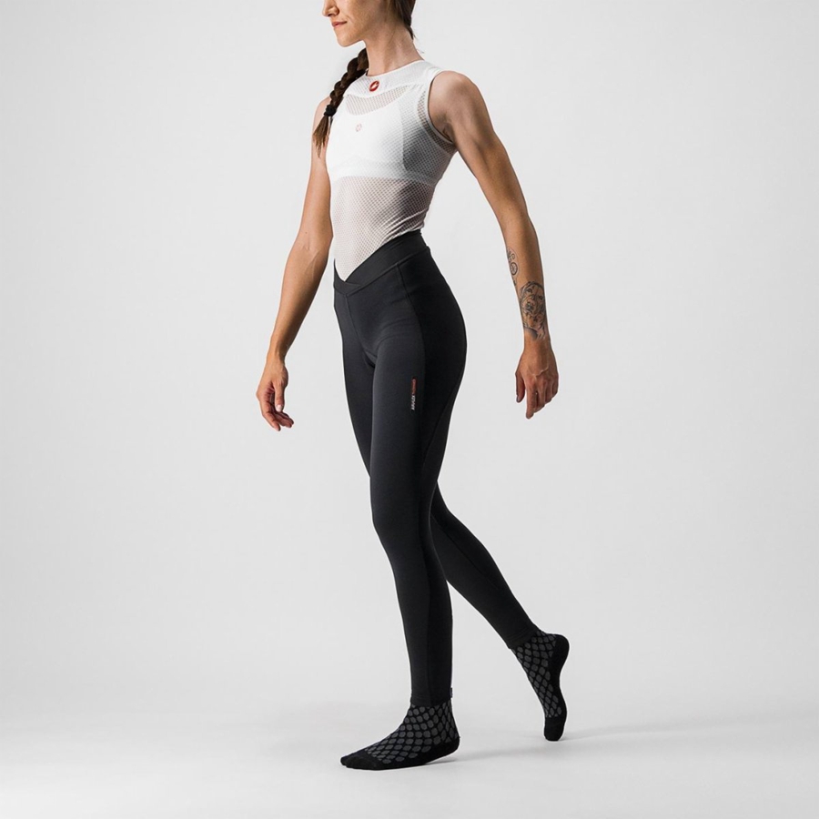 Castelli MENO WIND W Leggings Dames Zwart | BDT278046