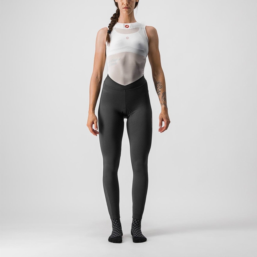 Castelli MENO WIND W Leggings Dames Zwart | BDT278046