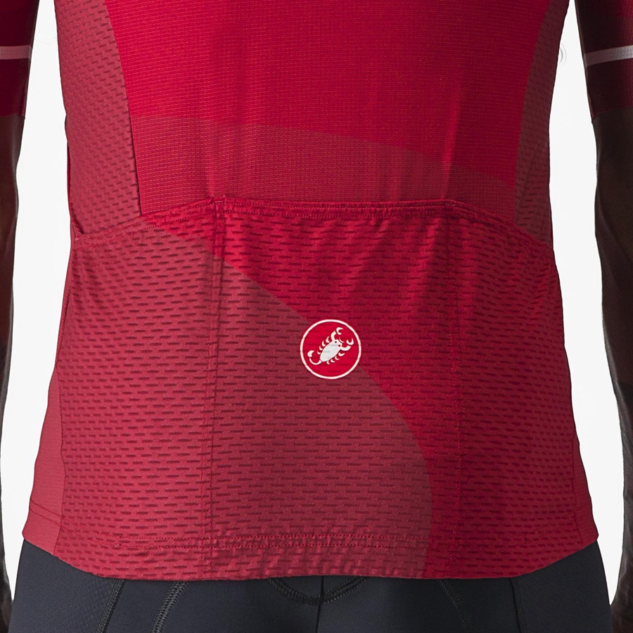 Castelli ORIZZONTE Jersey Heren Rood Rood Wit | GFM328564