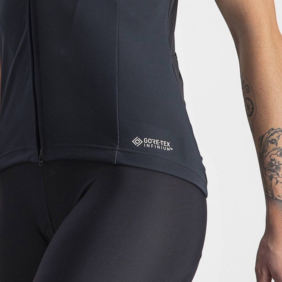 Castelli PERFETTO RoS 2W WIND Jassen Dames Zwart | ZMS041765