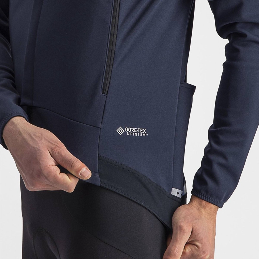 Castelli PERFETTO RoS 2 CONVERTIBLE Jassen Heren Blauw Zilver | ITZ581304