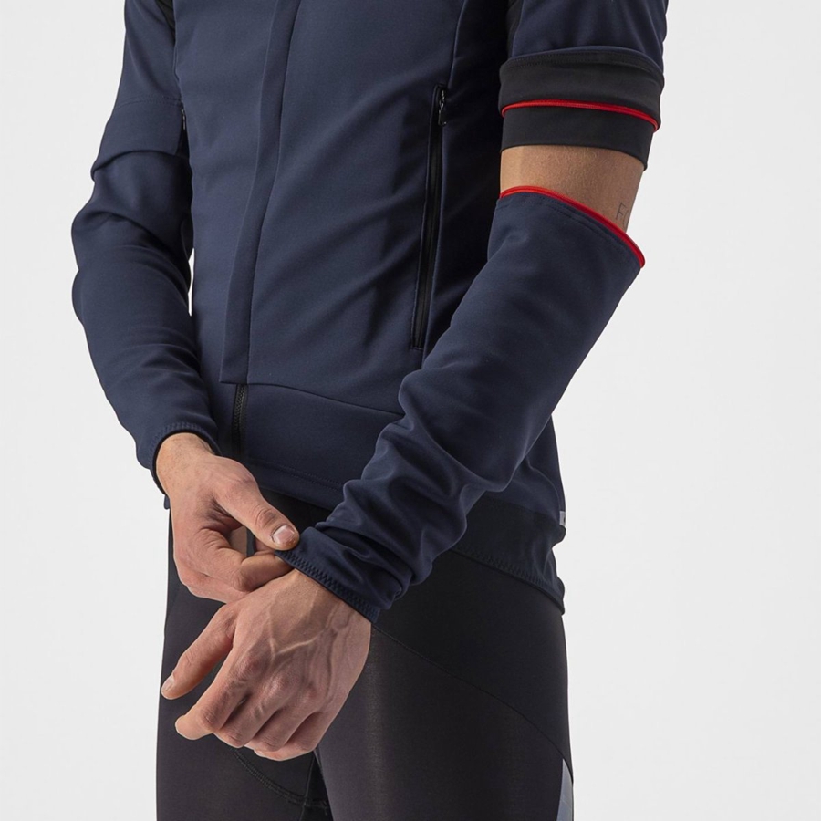 Castelli PERFETTO RoS 2 CONVERTIBLE Jassen Heren Blauw Zilver | ITZ581304