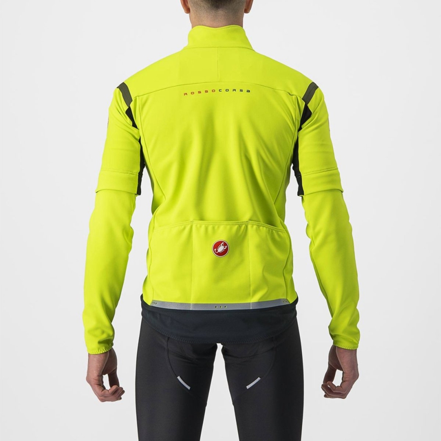 Castelli PERFETTO RoS 2 CONVERTIBLE Jassen Heren Lichtgroen Donkergrijs | QSI791453