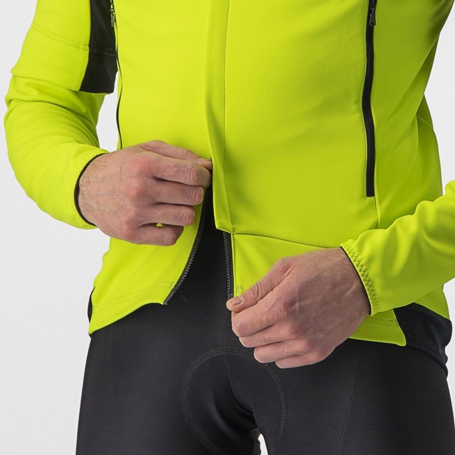 Castelli PERFETTO RoS 2 CONVERTIBLE Jassen Heren Lichtgroen Donkergrijs | QSI791453