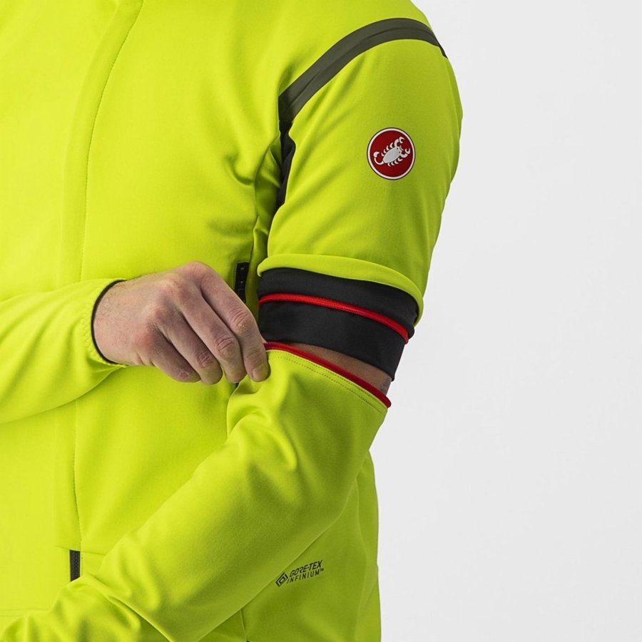 Castelli PERFETTO RoS 2 CONVERTIBLE Jassen Heren Lichtgroen Donkergrijs | QSI791453