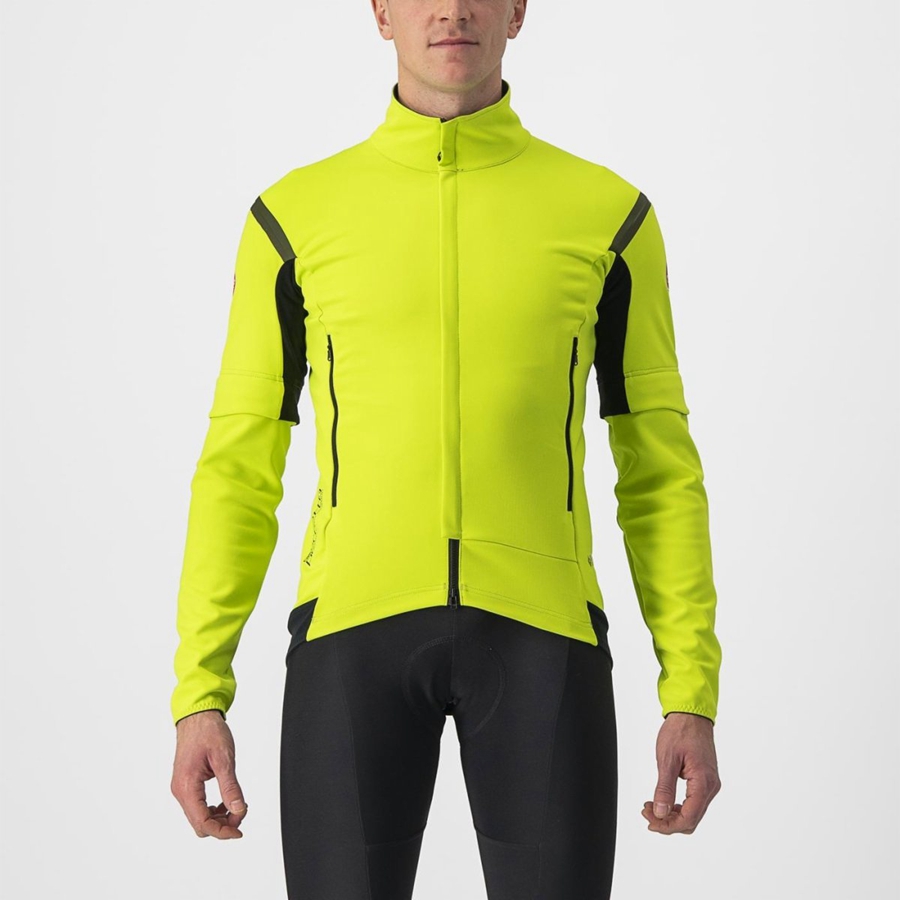 Castelli PERFETTO RoS 2 CONVERTIBLE Jassen Heren Lichtgroen Donkergrijs | QSI791453