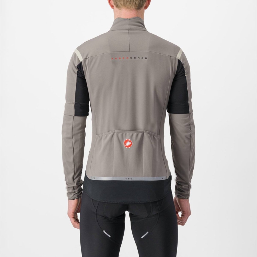 Castelli PERFETTO RoS 2 CONVERTIBLE Jassen Heren Grijs Khaki Grijs | FKH304612