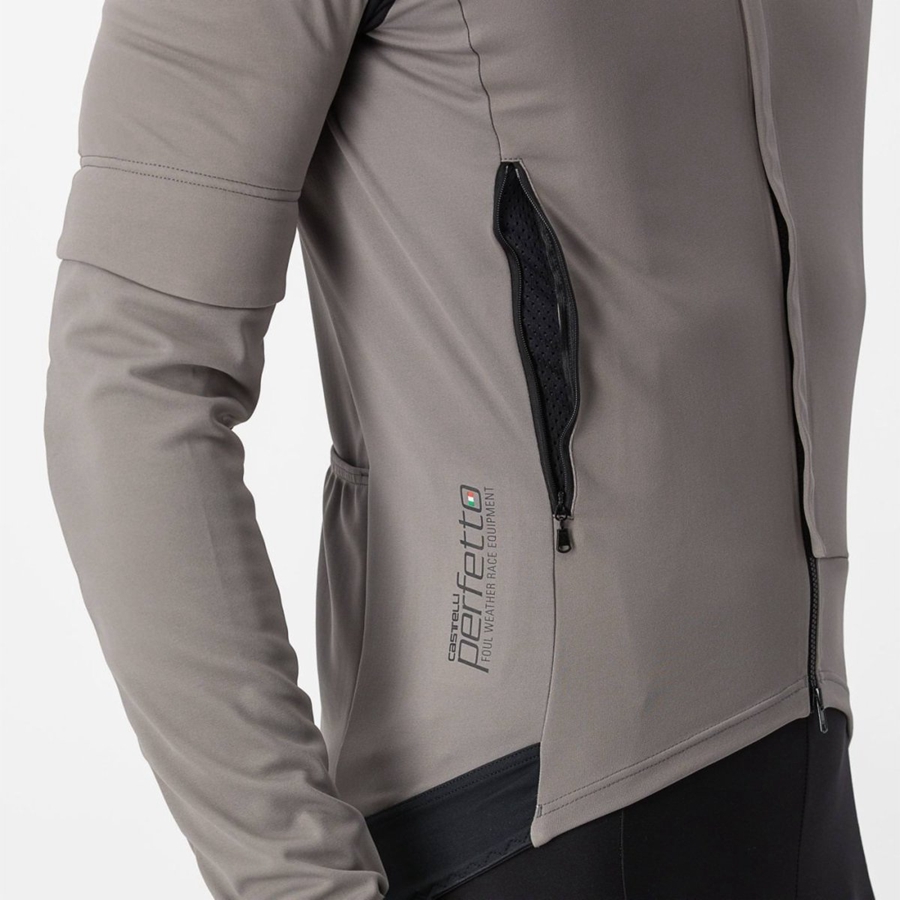 Castelli PERFETTO RoS 2 CONVERTIBLE Jassen Heren Grijs Khaki Grijs | FKH304612